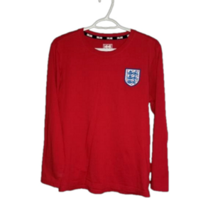 England Branded Long Sleeve Soccer TShirt Label Reads Size Medium